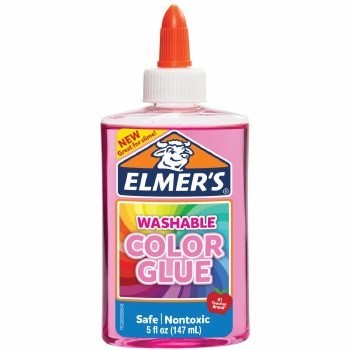 ELMER TRANSPARENT GLUE PINK 5oz