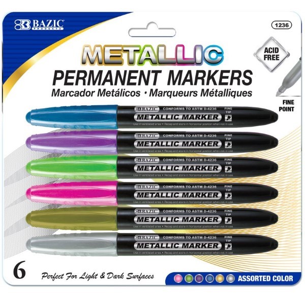 BAZIC 6METALLIC MARKERS