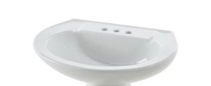 PROFLO LAVATORY PEDASTAL 4" WHT