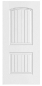 36X80 2 PANEL CHEYENN SMOOTH WHITE DOOR