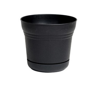 BLOEM-FLOWERPOT PLANTER SATURN BLACK 10"