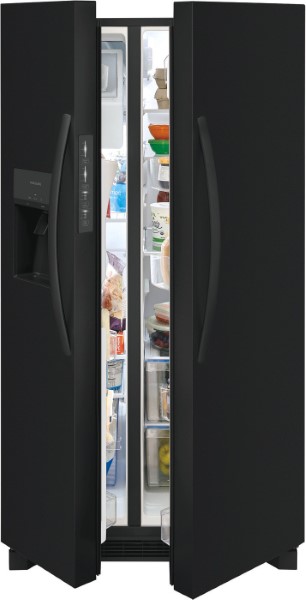 Frigidaire 25.5 Cu. Ft. Side-by-Side Refrigerator | Black Stainless Steel