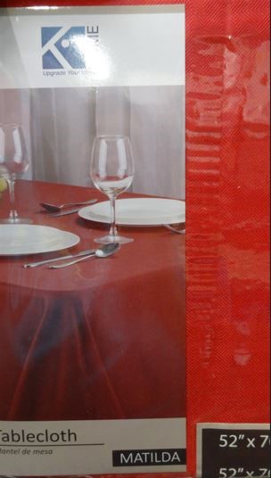 52X70 MATILDA RED TABLECLOTH