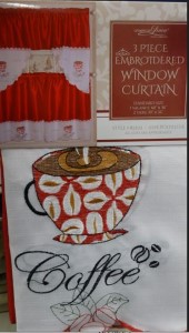3PC WINDOW CURTAIN SET COFFEE
