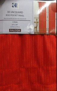 54X90 RALEIGH CURTAIN PANEL RUBY