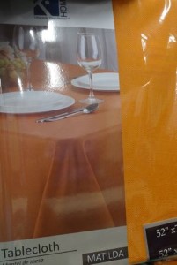 52X70 MATILDA ORANGE TABLECLOTH