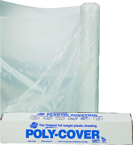 ORGILL POLY 6X10-C Poly Film, 100 ft L, 10 ft W, 6 mil Thick, Clear