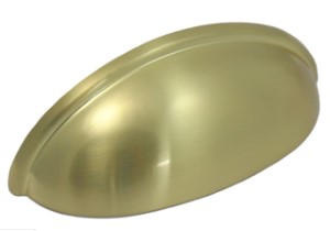 Laurey 52404 Cup Pull Satin Brass, 3"