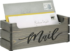 Vintage Mail Organizer Gray