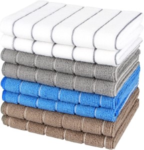 8PK microfiber dish cloths