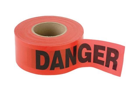 TAPE DANGER 2MIL 3INX1000FT