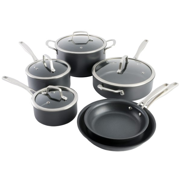 KENMORE AH 10PC COOKWARE BLK