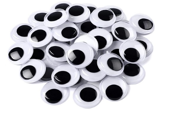 Wiggle Googly Eyes Self Adhesive Black White Craft Eyes