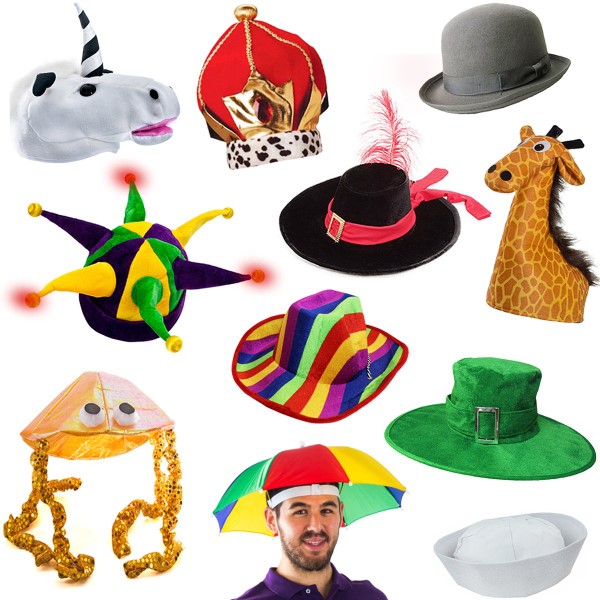 COSTUME SILLY HATS ASST