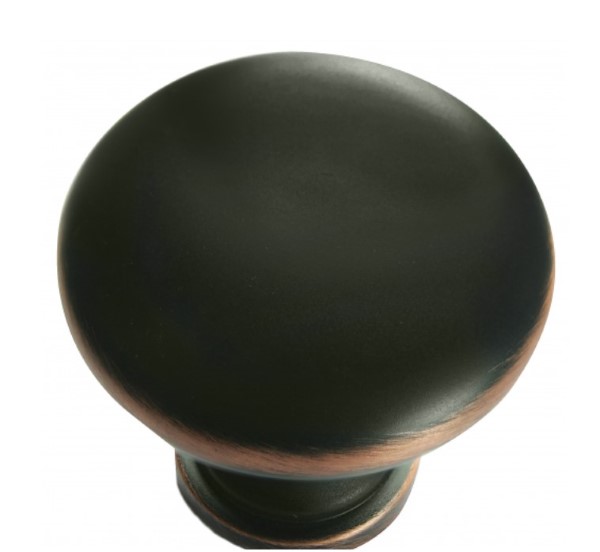 Laurey 54666 Hollow Steel Knob 1 3/8-Inch in Oil Rubbed Bronze