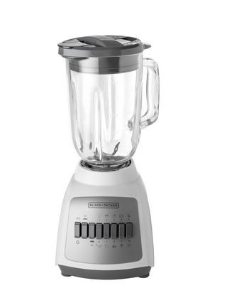 B&D 10SP GLASS JAR BLENDER WHITE