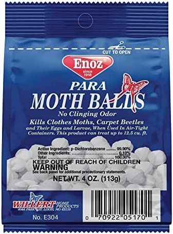 ENOZ MOTH BALLS 4OZ