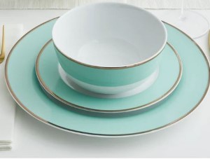 GRACIE LANE 12PC DINNERWARE BLUE