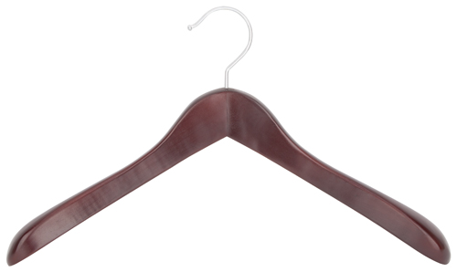 Simple Spaces Premium Coat Hanger, Wood, Mahogany