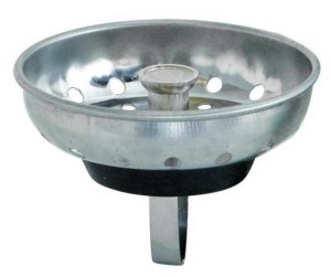 Stainless Steel Replacement Sink Basket, 3-1/2in