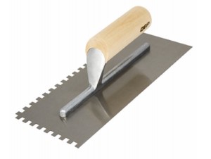 QEP - 1/4" x 1/4" Wood Handle Square Notched Trowel