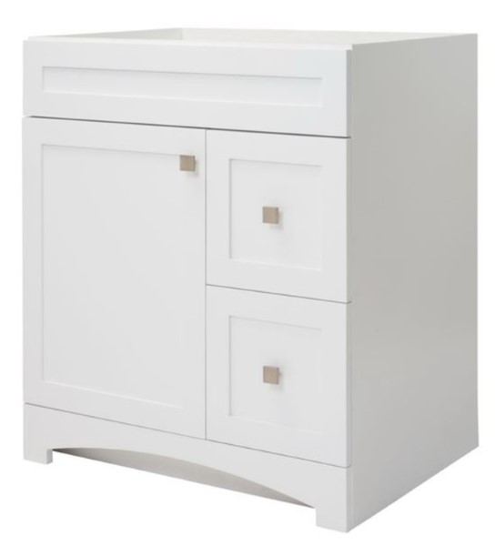 Foremost Monterrey Series MXWV3021 Vanity 2-Drawer, Flat White