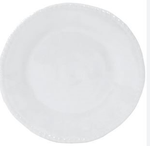 White Rope Salad Plate Wht 8""