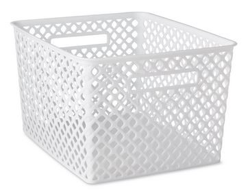 STORAGE BASKET WHT MD