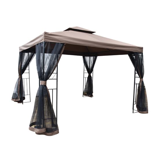 GAZEBO STL W/VENT-NET 10X10FT