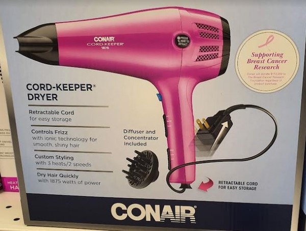 CONAIR 209R Hair Dryer, Ceramic, Red