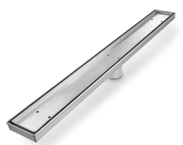 Delmar Series Standard 28" (Tile-in) Linear Drain, Satin