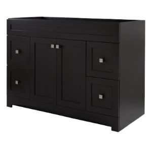 VANITY MNTRY BLK COFEE 48X21IN