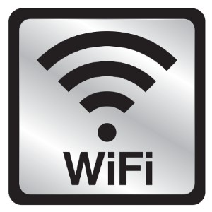 SIGN WIFI SYMBOL PLASTIC 4X4