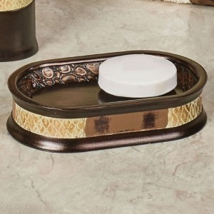 ZAMBIA SOAP DISH-BROWN