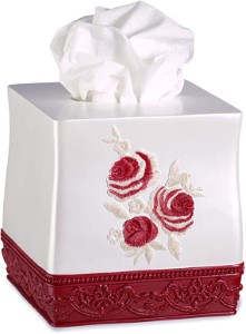 BLOSSOM ROSE TISSUE BOX-BURGBI