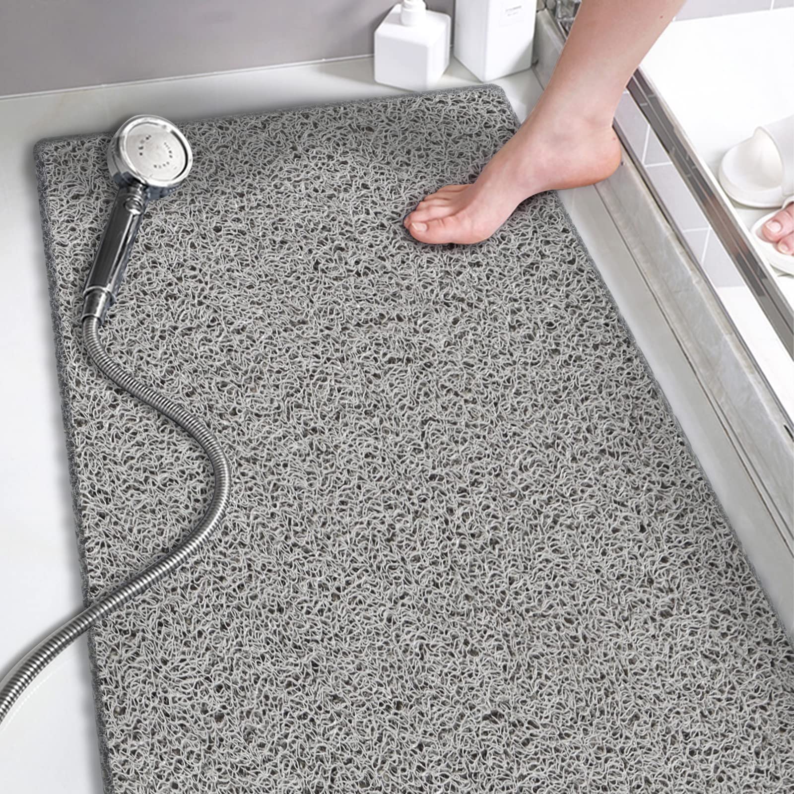 LOOFA TWO TONE BATH CARPET-CHil