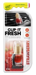 NATURAL FRESH CLIP IT FRESH STRAWBERRY AIR FRESHENER, 5ML