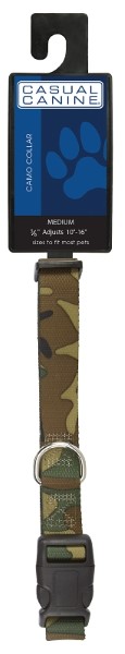 COLLAR DOG CAMO CC GREEN 18-26