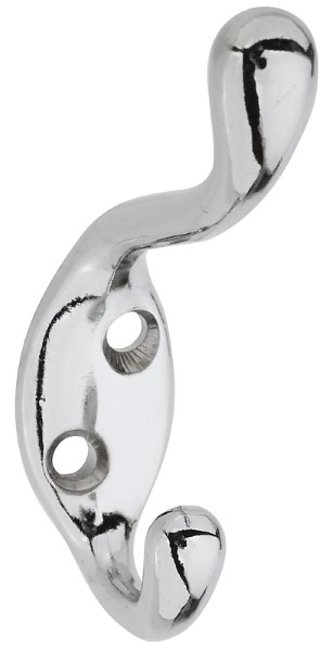 National Hardware N273-516 Heavy Duty Upscale Coat & Hat Hook, Chrome