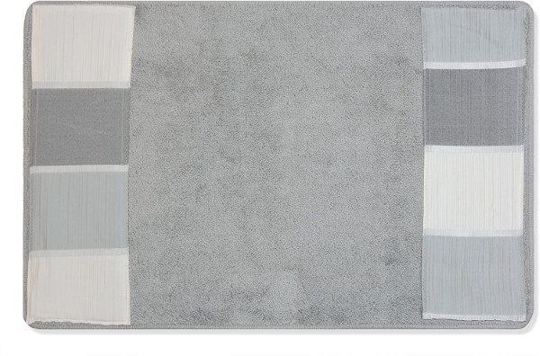 MODERN LINE BATH RUG-GREY