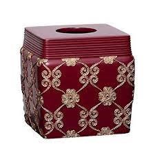 ELEGANT ROSE TISSUE BOX-BURGBL