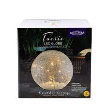 FAERIE LED GLOBE SOLAR WHITE