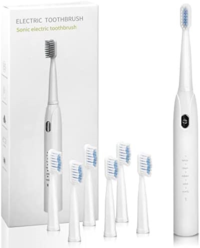 ELECTRONIC TOOTHBRUSH W/6 HEADS