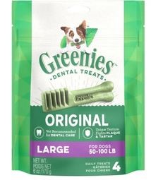 GREENIES ORIG DENTAL CHEW LRG 6Z