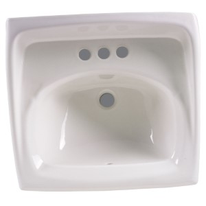 LUCERNE LAVATORY 4" WALL WHT