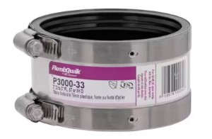 Fernco Proflex 3 in. Neoprene Shielded Coupling