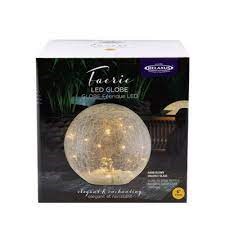 FAERIE LED GLOBE SOLAR WHITE