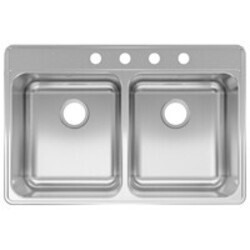 KINDRED SINK DOUBLE SS 33X22X6IN