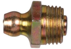 Metric Grease Fitting - Straight Button-Head w/ M10-1.00 Fine Pitch