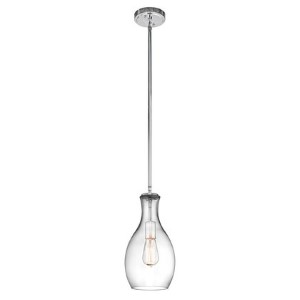 KICHLER PENDANT 1LT CLEAR